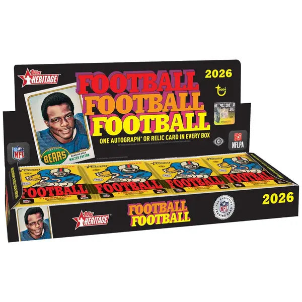 2026 TOPPS HERITAGE FOOTBALL HOBBY PYT #4 (BOXES 10-12)